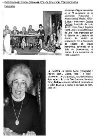 Participación de Concha Zardoya en actos culturales del Ateneo de Madrid. Fotografías