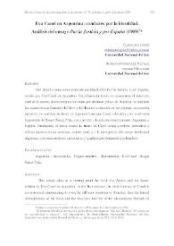 Eva Canel en Argentina: combates por la identidad. Análisis del ensayo 'Por la Justicia y por España' (1909) 