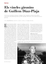 Els vincles gironins de Guillem Díaz-Plaja