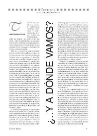 ¿Y a dónde vamos? 