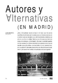 Autores y alternativas (en Madrid)