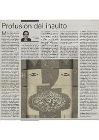 Profusión del insulto