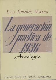 La generación poética de 1936 : antología