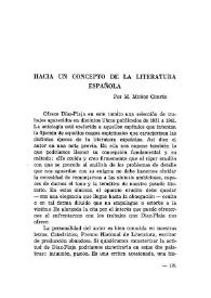 Hacia un concepto de la literatura española