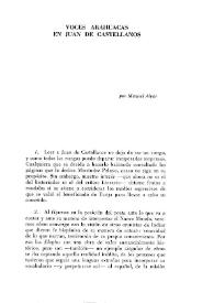 Voces arahuacas en Juan de Castellanos