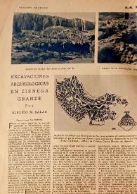 Excavaciones arqueológicas en Ciénega Grande