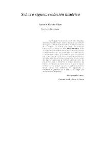 Señas o signos, evolución histórica