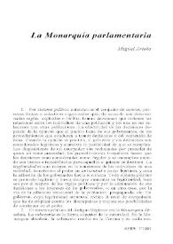La Monarquía parlamentaria