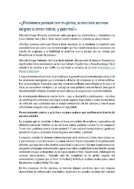 '¿Podemos pensar las mujeres, si encima somos negras o amerindias, y pobres?'