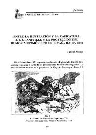 Entre la ilustración y la caricatura. J. J. Grandville y la proyección del humor metamórfico en España hacia 1840