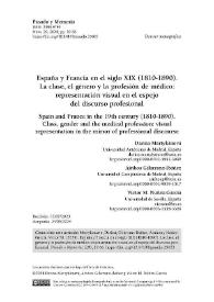 España y Francia en el siglo XIX (1810-1890). La clase, el género y la profesión de médico: representación visual en el espejo del discurso...