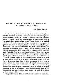 Eduardo Jorge Bosco y el problema del poeta argentino
