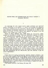 Datos para las etimologías de tollo 'cazón' y tonina 'delfín'