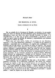 De Marcial a Goya. Valor literario de la ética