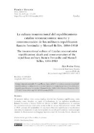 La cultura insurreccional del republicanismo catalán restauracionista: muerte y conmemoración de los militares republicanos Ramón Ferrándiz y...