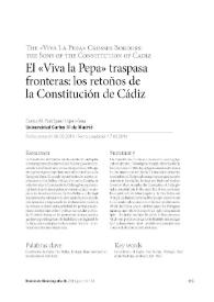 El 'Viva la Pepa' traspasa fronteras: los retoños de la Constitución de Cádiz