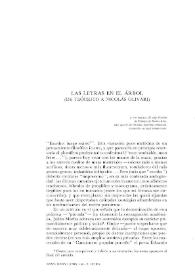 Las letras en el árbol (De Teócrito a Nicolás Olivari)
