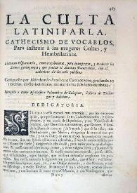 La culta latiniparla / Francisco de Quevedo | Biblioteca Virtual Miguel de Cervantes