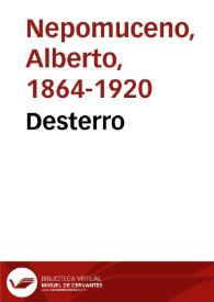 Desterro / Alberto Nepomuceno | Biblioteca Virtual Miguel de Cervantes