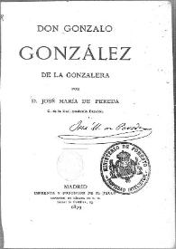 Don Gonzalo González de la Gonzalera / José María de Pereda | Biblioteca Virtual Miguel de Cervantes