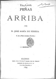 Peñas arriba / José María de Pereda | Biblioteca Virtual Miguel de Cervantes