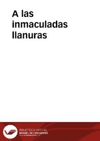A las inmaculadas llanuras / Raúl Zurita | Biblioteca Virtual Miguel de Cervantes