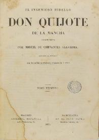 El ingenioso hidalgo Don Quijote de la Mancha / Miguel de Cervantes Saavedra | Biblioteca Virtual Miguel de Cervantes