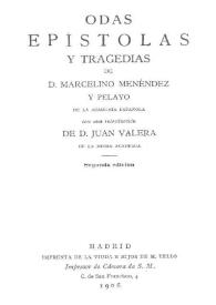 Estudios poéticos / de D. Marcelino Menéndez y Pelayo; con una carta-prólogo del Señor Marqués de Valmar ... | Biblioteca Virtual Miguel de Cervantes