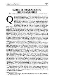 Sobre el neokantismo lógico-jurídico / Felipe González Vicén | Biblioteca Virtual Miguel de Cervantes