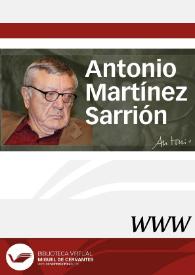 Antonio Martínez Sarrión / director Ángel L. Prieto de Paula