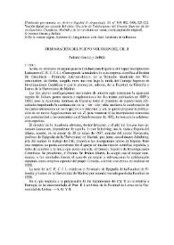 Preparación del nuevo volumen del CIL [Corpus Inscriptionum Latinarum] II / Antonio García y Bellido | Biblioteca Virtual Miguel de Cervantes