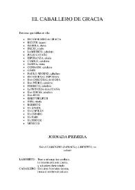 Más información sobre El Caballero de Gracia / Tirso de Molina; edición de M. Gutiérrez Sotomayor