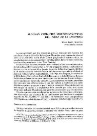 Algunas variantes morfosintáticas del "Libro de la Montería" | Biblioteca Virtual Miguel de Cervantes