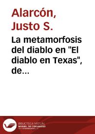 La metamorfosis del diablo en "El diablo en Texas", de Aristeo Brito | Biblioteca Virtual Miguel de Cervantes