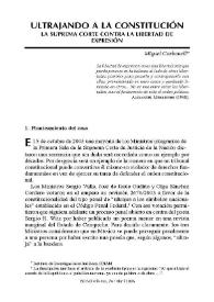 Ultrajando a la Constitución. La Suprema Corte contra la libertad de expresión / Miguel Carbonell | Biblioteca Virtual Miguel de Cervantes