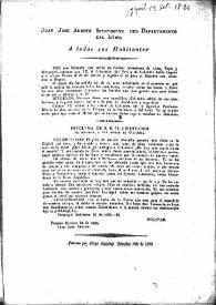 Bando del Departamento del Istmo en que se da noticia de los viajes de Bolívar, además de publicar la Proclama de Guayaquil de 13 de septiembre de 1826 (Panamá, 16 de octubre de 1826) | Biblioteca Virtual Miguel de Cervantes