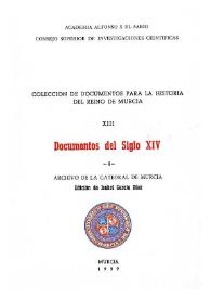 Documentos del siglo XIV : 4 / edición de Isabel García Díaz | Biblioteca Virtual Miguel de Cervantes