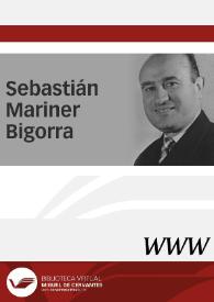 Sebastián Mariner Bigorra | Biblioteca Virtual Miguel de Cervantes