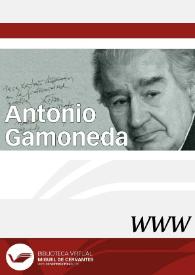 Antonio Gamoneda / director  Ángel L. Prieto de Paula | Biblioteca Virtual Miguel de Cervantes