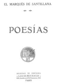 Poesías completas / El Marqués de Santillana | Biblioteca Virtual Miguel de Cervantes