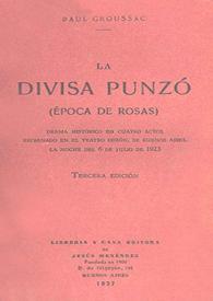 La divisa punzó : (época de Rosas) / Paul Groussac | Biblioteca Virtual Miguel de Cervantes