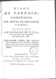 Viaje del Parnaso / Miguel de Cervantes Saavedra; edición de Florencio Sevilla Arroyo | Biblioteca Virtual Miguel de Cervantes