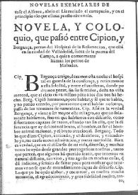 La de los perros Cipión y Berganza / por Miguel de Ceruantes Saauedra | Biblioteca Virtual Miguel de Cervantes