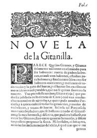 La gitanilla / de Miguel de Ceruantes Saauedra | Biblioteca Virtual Miguel de Cervantes