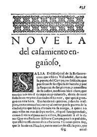 El casamiento engañoso / Miguel de Cervantes Saavedra; edición de Florencio Sevilla Arroyo | Biblioteca Virtual Miguel de Cervantes