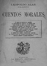 Más información sobre Cuentos morales / Leopoldo Alas (Clarín)