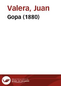 Gopa (1880) / Juan Valera | Biblioteca Virtual Miguel de Cervantes