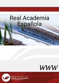 Real Academia Española (RAE) / dirección Juan Antonio Ríos Carratalá