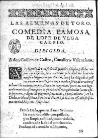 Las almenas de Toro : comedia famosa / Lope de Vega | Biblioteca Virtual Miguel de Cervantes