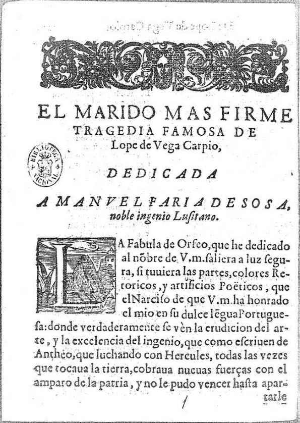 El marido más firme : tragedia famosa / Lope de Vega Carpio | Biblioteca Virtual Miguel de Cervantes